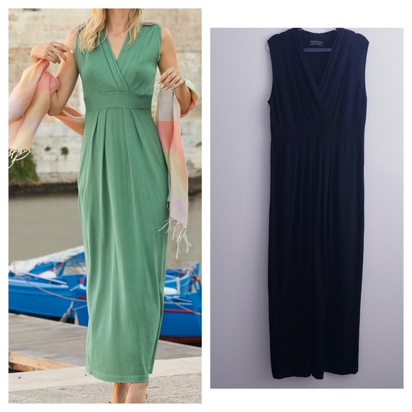 Peruvian Connection Adriatico Maxi V-Neckline Dress - Picture 1 of 9